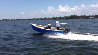 Building the Lumberyard Skiff  How it Performs on the Water [upl. by Monafo]