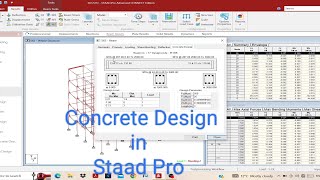 Concrete Design in Staad Pro Staad Pro Advance connect Edition Tutorial21 [upl. by Ttenaj]