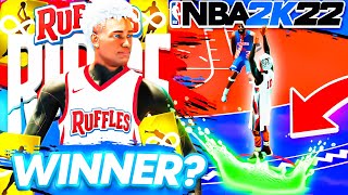 i took my 2WAY 3PT PLAYMAKER to win THE FIRST EVER RUFFLES EVENT on NBA2K22 [upl. by Samtsirhc]