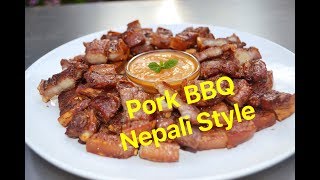 Pork Belly BBQ Nepali style  घरमै बनाउनुस स्वादिलो बार्बिक्यु  Homefoodbuzz [upl. by Bridgid]