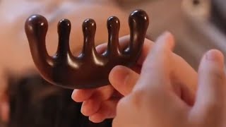 Head massage। Asmr। reels relax relaxationmassage relaxationtechniques [upl. by Dyna]