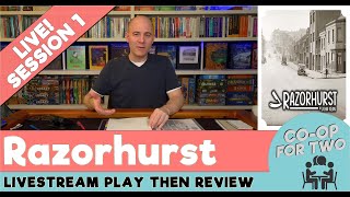 Razorhurst  Session 1  2020 Print and Play Detective Game by John Kean  Live play and review [upl. by Ahdar368]