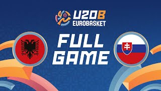 Class Games 915  ALB v SVK  Full Basketball Game  FIBA U20 Womens EuroBasket 2024 Div B [upl. by Hershel]