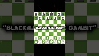 BlackmarDiemer gambit chess trap chess trap views chessgame [upl. by Navillus]