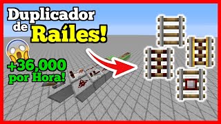 Súper Duplicador de RAÍLES 36000 por HORA  MINECRAFT 1152 [upl. by Niuq455]