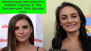 Game Shakers Madisyn Shipman Interview  Alexisjoyvipaccess  The Thundermans 100th Episode [upl. by Aikemehs762]