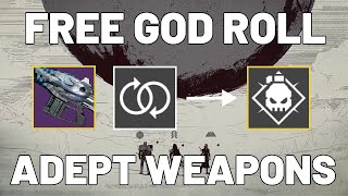 God Roll Adept Weapon Crafting Glitch PATCHED  Destiny 2 Season of the Witch [upl. by Htederem]