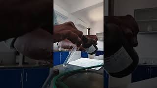 Confirmatory test for ammonium ion NH4  by picric acid  college practical [upl. by Mareld]