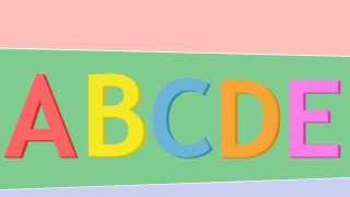 Urple Teaches the Letters ABCDE Alphabet Video [upl. by Nathalia444]