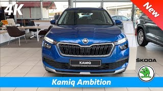 Škoda Kamiq 2020 Ambition  FIRST quick review in 4K  Interior  Exterior base LED head lights [upl. by Eidlog]