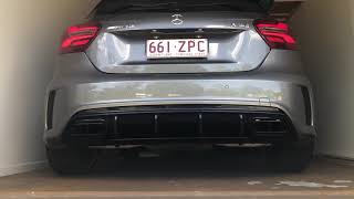 2016 A45 AMG Stock Exhaust [upl. by Michaeu828]