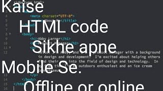 How to learn HTML coding  With full review [upl. by Dorey977]