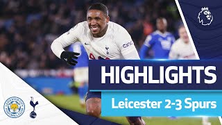 Bergwijn scores TWICE after 95th minute to win it  LEICESTER 23 SPURS  EXTENDED HIGHLIGHTS [upl. by Eelram]