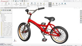 Solidworks tutorial  Design and Assembly of Bicycle in Solidworks [upl. by Attevroc246]