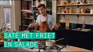 24Kitchen  Hugos saté met friet en salade  Wat Eten We Vandaag  Afl 229 [upl. by Tnecnivleahcim]