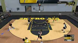 Filling the lanes on a fast break properly 5v5 pro am basketball [upl. by Ainessej]