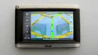 PND GPS Asus R700 with 3D landmarks and 3D buildings [upl. by Enidanreb289]