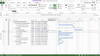 07 How to enter predecessor information to create a project schedule [upl. by Eidnarb]