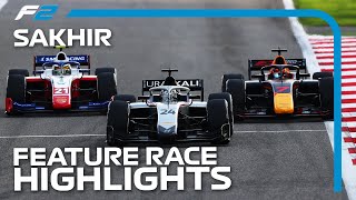 F2 Feature Race Highlights  2020 Sakhir Grand Prix [upl. by Aekin]