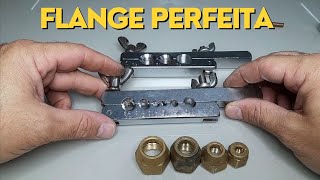 Como fazer flange perfeita para ar condicionado com flangeador barato [upl. by Ehc]