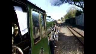 Footplate Ride on RHampDR No 1 Green Goddess  Part 2  241010 [upl. by Mlawsky]