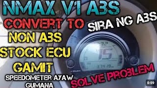 nmax v1 convert to non abs stock ecu lang gamit solve problem [upl. by Akeim]