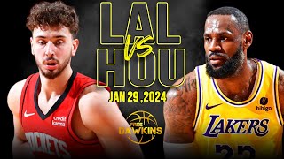 Los Angeles Lakers vs Houston Rockets Full Game Highlights  January 29 2024  FreeDawkins [upl. by Calvin]