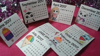 DIY Настольный мини календарь на 2017 год [upl. by Chickie]