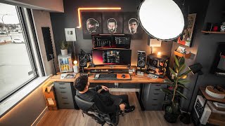 DREAM Home Office Desk Setup Tour  Work From Home Space [upl. by Ranjiv]