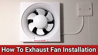 How To Bathroom Exhaust Fan Installation  How to Exhaust Fan Installation  Fan Unboxing [upl. by Swetiana881]