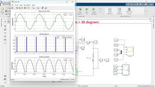 Single Phase Semi Converter with RL Load  Using MATLAB Simulink [upl. by Rim]