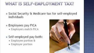 Self Employment Tax  Entrepreneur Tax Training Series [upl. by Curren]