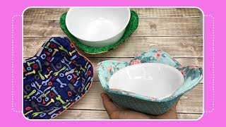 How to Sew a Bowl Cozy with Crafty Gemini [upl. by Napoleon]