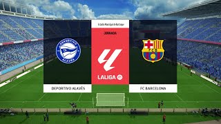 PES 2013 LALIGA  Deportivo Alavés vs FC Barcelona [upl. by Ecnerat]