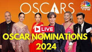 Oscar Nominations 2024 LIVE 96th Academy Awards List  Oppenheimer amp Barbie  Hollywood  IN18L [upl. by Astrid]