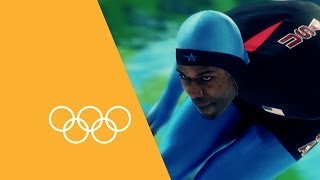 Shani Davis Incredible Double 1000m Speed Skating Gold  90 Seconds Of The Olympics [upl. by Helbonia611]