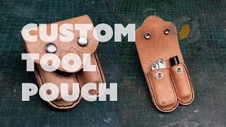 Prop Live from the Shop  Making a Custom Leather Tool Pouch [upl. by Gardia]