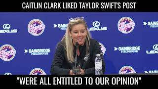 Coach On Caitlin Clark Taylor Swift amp Social Issues caitlinclark [upl. by Ken98]