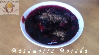 MAZAMORRA MORADA  DELICIOSO POSTRE PERUANO [upl. by Lorn]