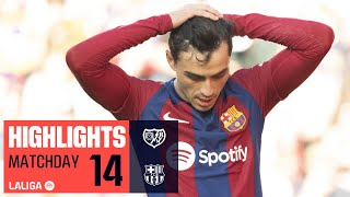 RAYO VALLECANO  FC BARCELONA 11 RESUMEN  El FC Barcelona no puede en Vallecas [upl. by Rimaa]