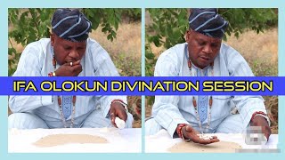 Ifa Olokun Asoro Dayo Divination Session with Cowries for Healing by a Yoruba Native Doctor Odu Ifa [upl. by Netsriik]