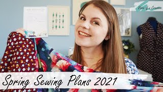 Spring Sewing Plans 2021 Matching Fabric to Sewing Patterns [upl. by Zealand]