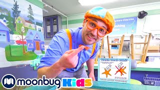 Aprende sobre Animales Acuáticos con Blippi  Canciones para niños  Canciones educativas [upl. by Hakon377]