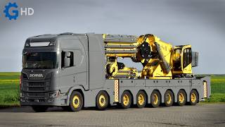 The BIGGEST SCANIA ever MADE ▶ Most ADVANCED Knuckle Boom Crane Trucks You Have To See [upl. by Shorter400]