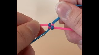 How to Start a 2 Stranded Boondoggle Box Stitch [upl. by Aubyn686]