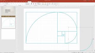 How to create a Fibonacci Spiral with PowerPoint [upl. by Vitek]