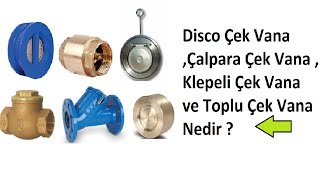 Disco Çek Vana Çalpara Çek Vana  Klepeli Çek Vana ve Toplu Çek Vana Nedir [upl. by Marelda]