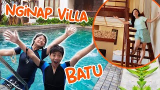 24 JAM BERENANG amp NGINAP VILLA KOLAM BATU MIRIP KOLAM PRIBADI  CNX TOUR DE JAWA 12  vlog liburan [upl. by Ardnot661]