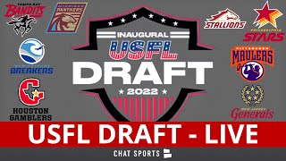 USFL Draft 2022  Live Picks amp Results For Rounds 112 [upl. by Hauger]