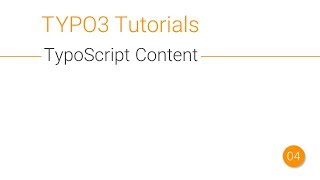 TYPO3 Tutorial  Adding Content and Images with TypoScript 0041 [upl. by Bondy]